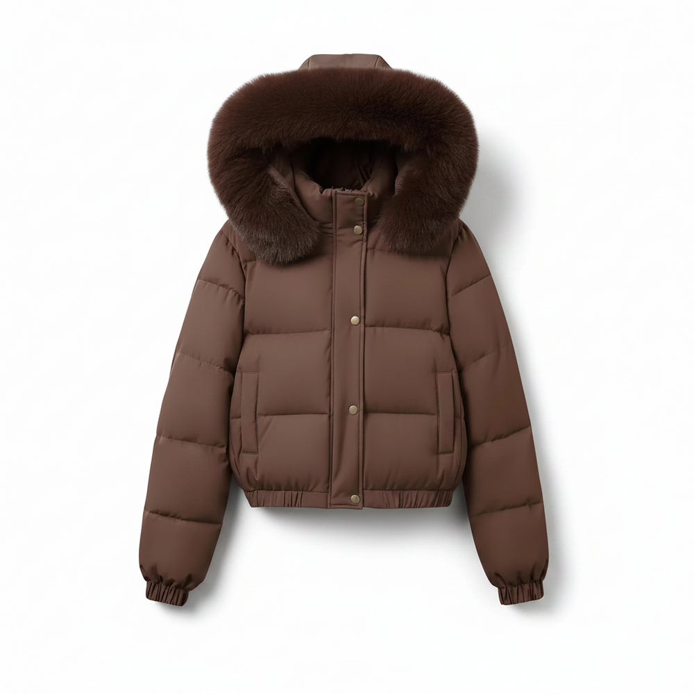 Elevate Your Style with Our Women's Cropped Padded Coat