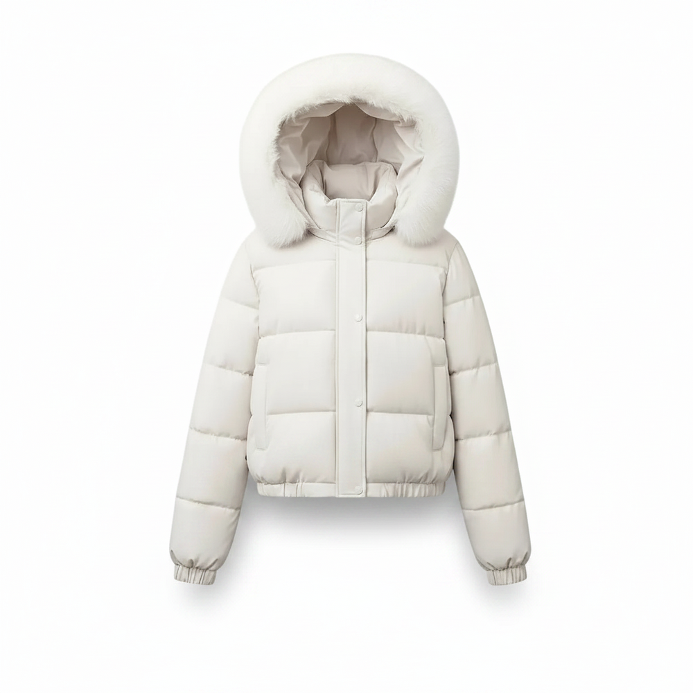 Elevate Your Style with Our Women's Cropped Padded Coat