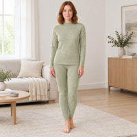 Cozy Cashmere Thermal Couples Set for Autumn & Winter Comfort