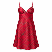 Ladies Satin Chemise Size 8 to 20 in Petit Fleur Print with Faggotting Trim