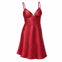 Ladies Satin Chemise Size 8 to 20 in Petit Fleur Print with Faggotting Trim