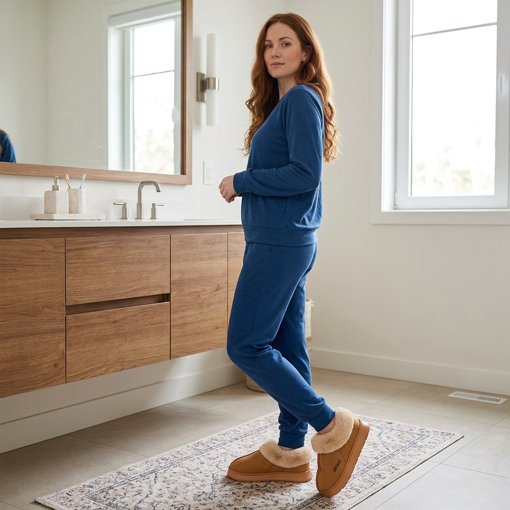 Winter Warm Plush Cotton Slippers for Cozy Comfort