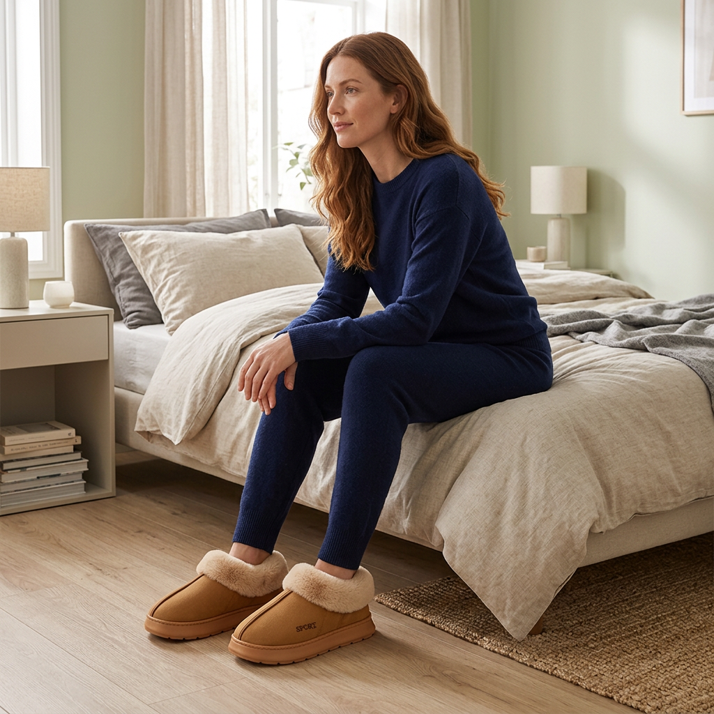 Winter Warm Plush Cotton Slippers for Cozy Comfort