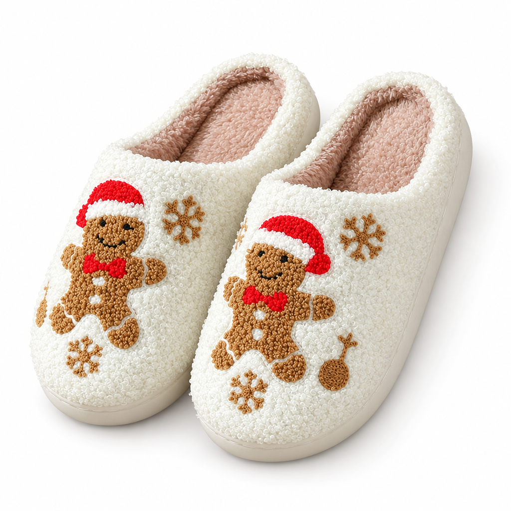 Cozy Winter Gingerbread Slippers for Ultimate Comfort