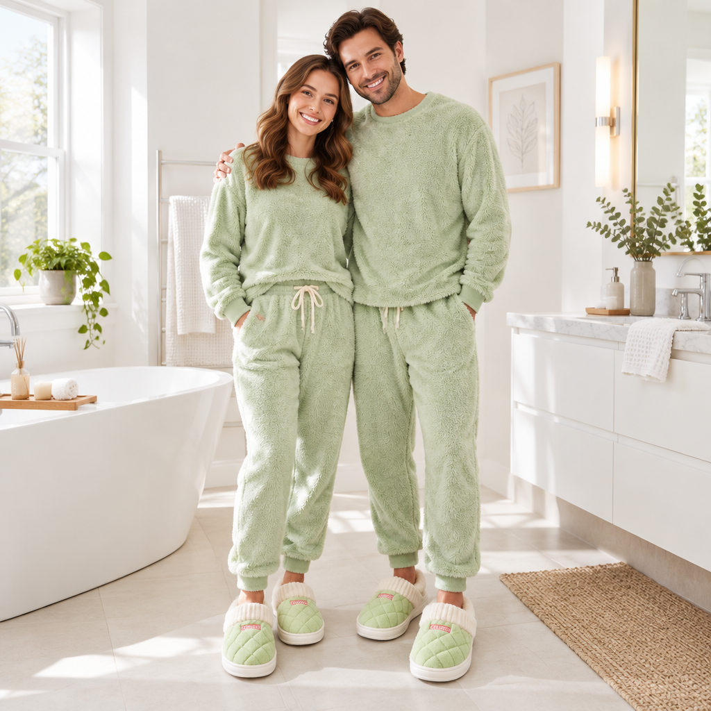 Plush Non-slip Cozy Slippers for Couples: Embrace Winter Comfort Together