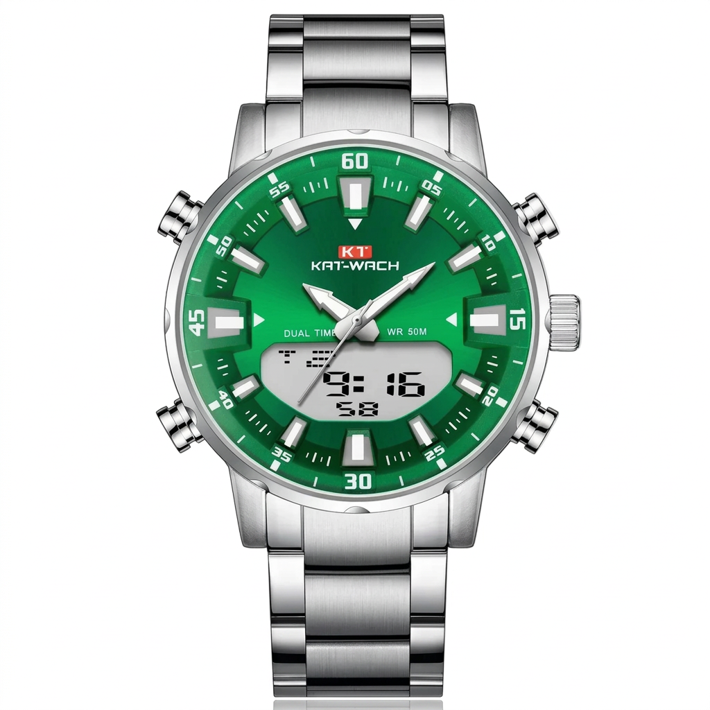 KAT-WACH Men's Luxury Waterproof Quartz Watch 2024 - High Quality Digital Wrist Watch
