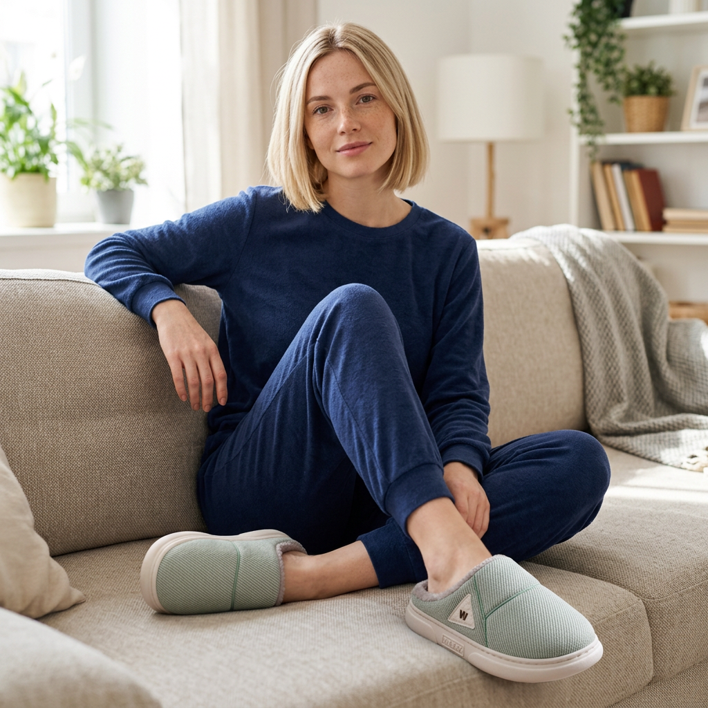 Cozy Fleece Home Slippers – Warm Plush Comfort for Men and Women