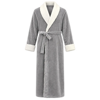 Men's Plus Size Winter Bathrobe - Ultra-Soft Coral Fleece Luxury for Cozy Comfort