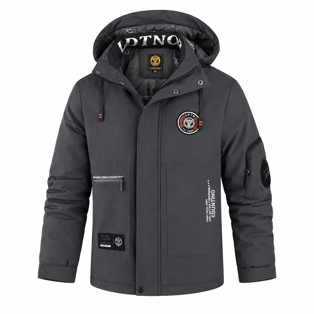 Winter heren outdoor winddichte warme reisjas met capuchon, casual modieuze sportwaterdichte klim- en trekjas herenmantel