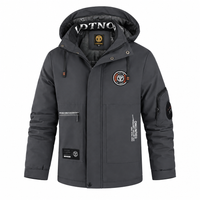 Winter heren outdoor winddichte warme reisjas met capuchon, casual modieuze sportwaterdichte klim- en trekjas herenmantel