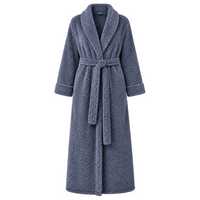 Men's Plus Size Winter Bathrobe - Ultra-Soft Coral Fleece Luxury for Cozy Comfort