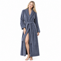 Men's Plus Size Winter Bathrobe - Ultra-Soft Coral Fleece Luxury for Cozy Comfort