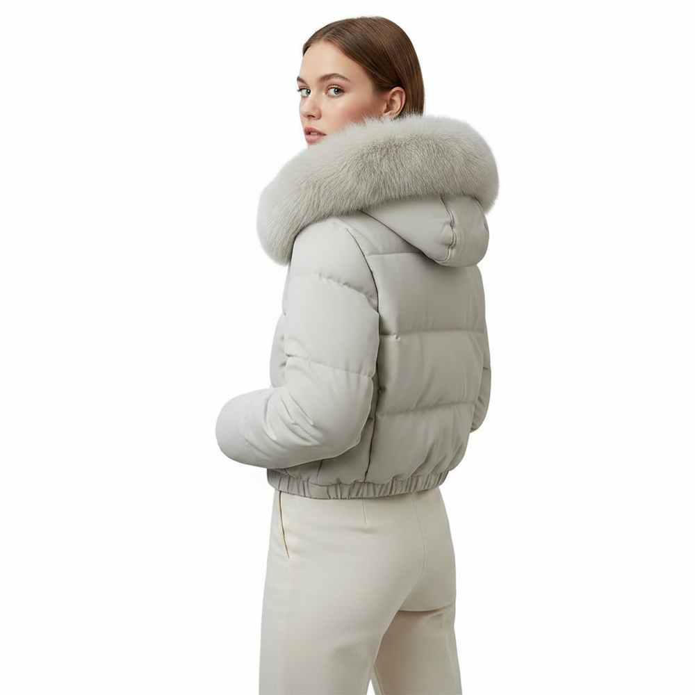 Elevate Your Style with Our Women's Cropped Padded Coat
