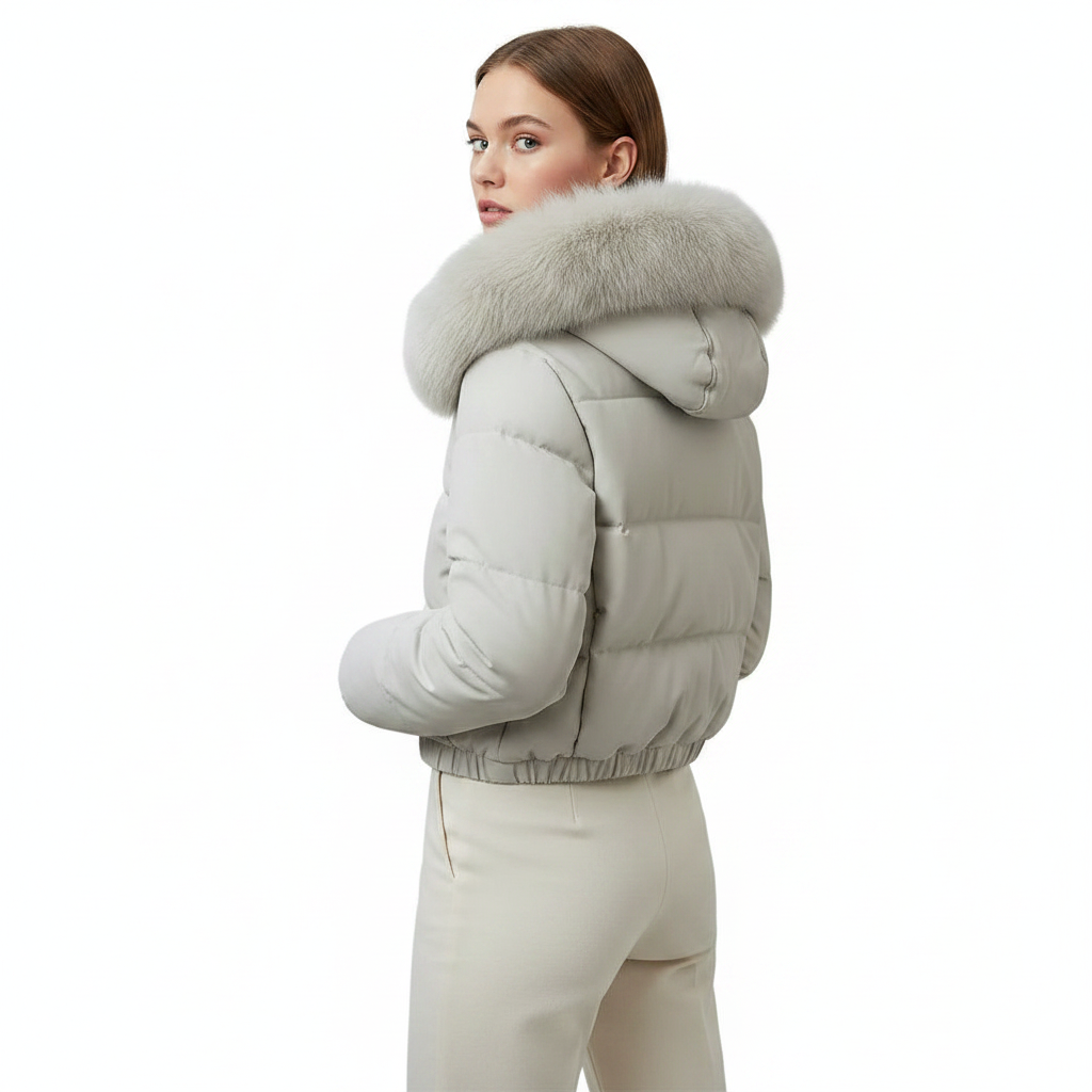 Elevate Your Style with Our Women's Cropped Padded Coat