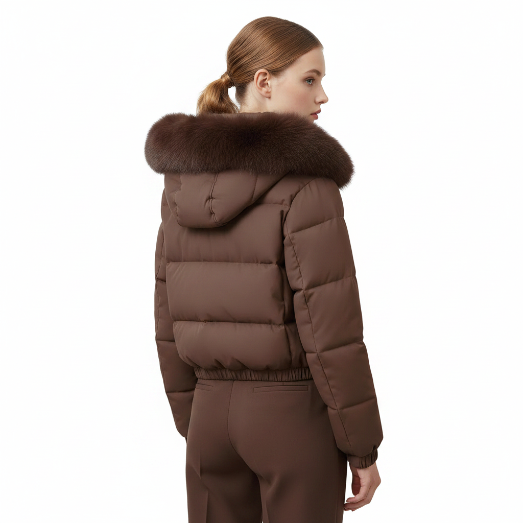 Elevate Your Style with Our Women's Cropped Padded Coat