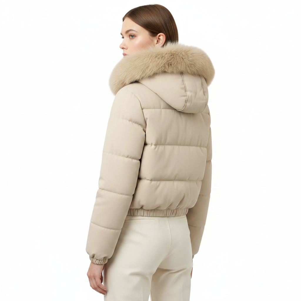 Elevate Your Style with Our Women's Cropped Padded Coat