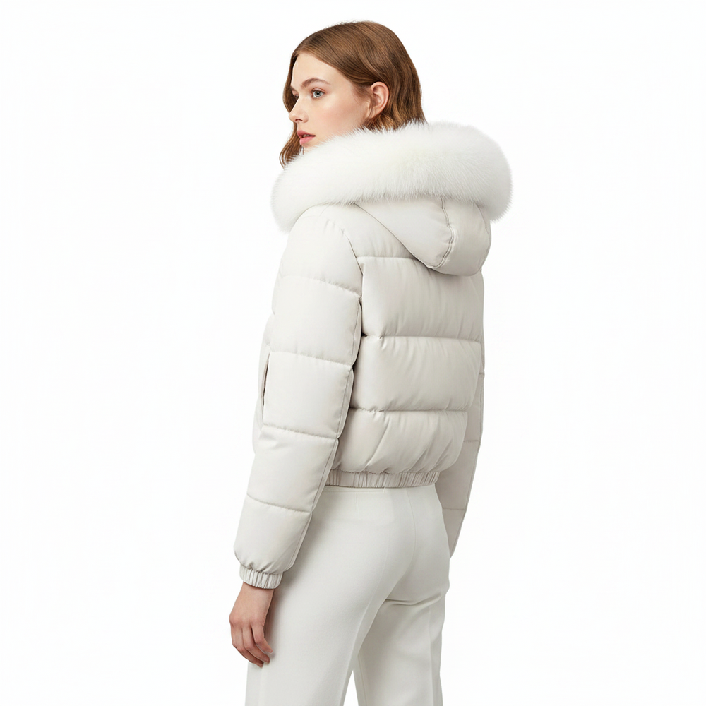 Elevate Your Style with Our Women's Cropped Padded Coat