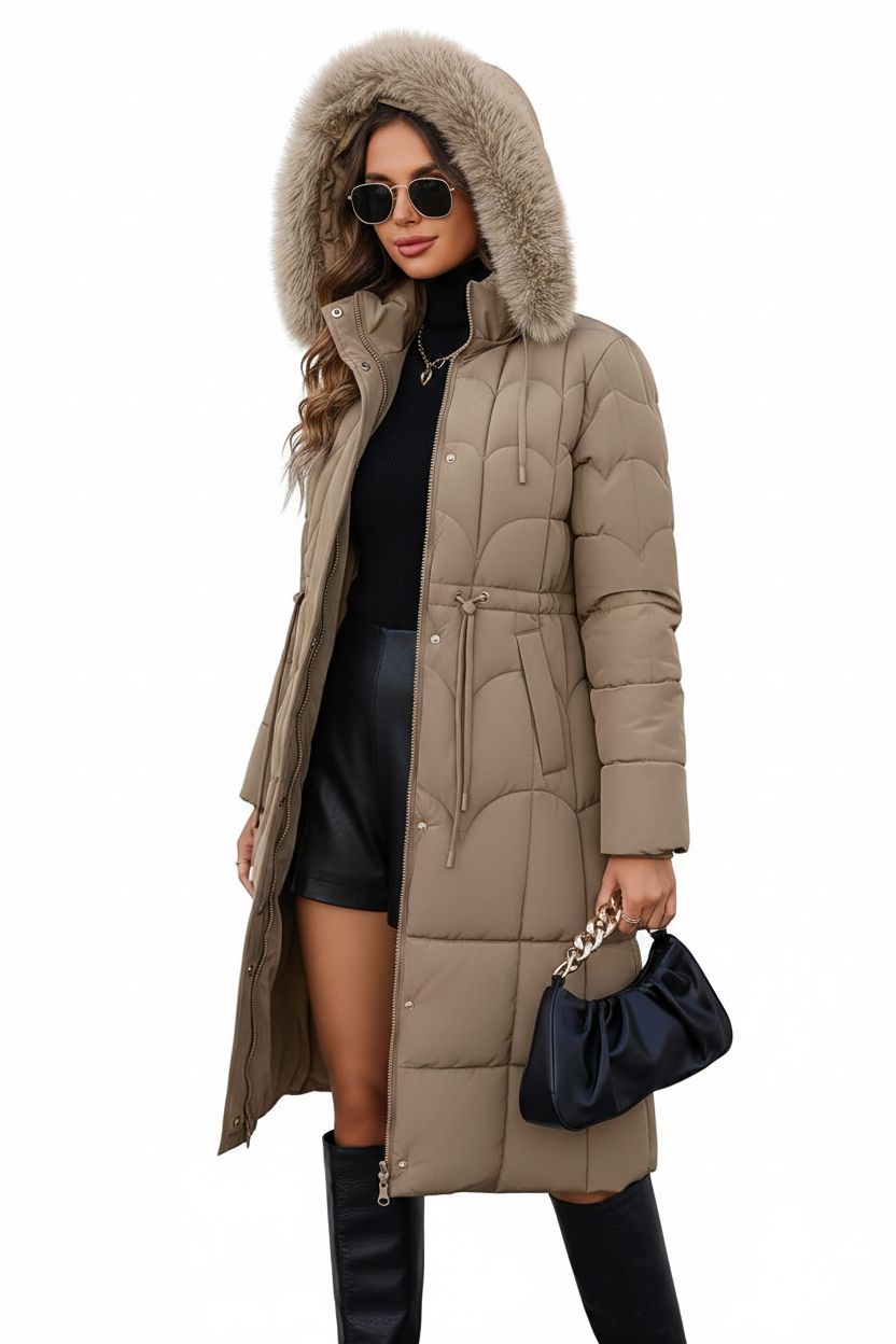 Stay Cozy and Stylish in Our Cotton-Padded Coat for Women