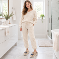 Step into Comfort with Cartoon Bear Woolen Slippers for Women