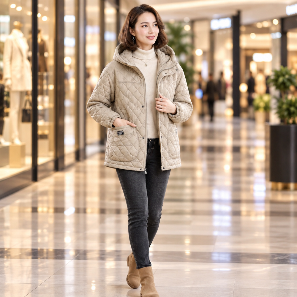 Elevate Your Winter Style with Our Women's Winter Quilted Jacket