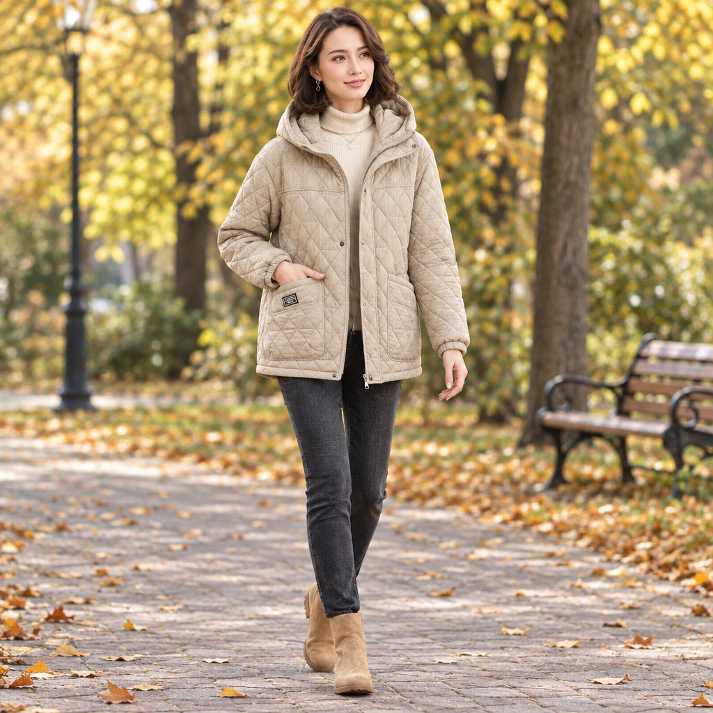 Elevate Your Winter Style with Our Women's Winter Quilted Jacket
