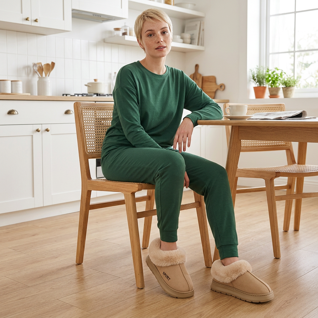 Winter Warm Plush Cotton Slippers for Cozy Comfort