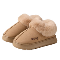 Winter Warm Plush Cotton Slippers for Cozy Comfort