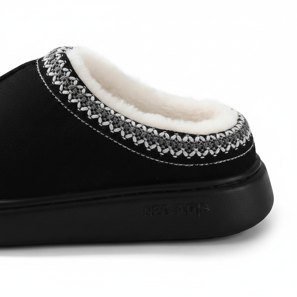 Men's Faux Suede Home Slippers - Comfortable & Stylish Indoor Footwear