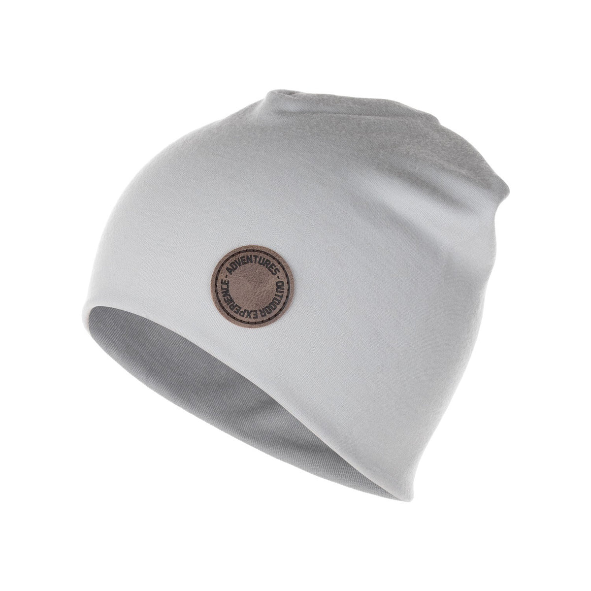 Light Grey Double-Layer Merino Wool Hat