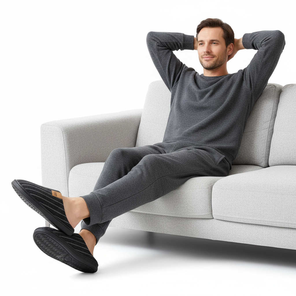 Men's Winter Slippers – Cozy, Non-Slip House Shoes for Ultimate Comfort