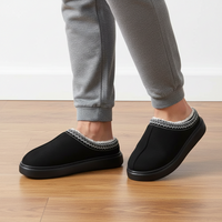 Men's Faux Suede Home Slippers - Comfortable & Stylish Indoor Footwear