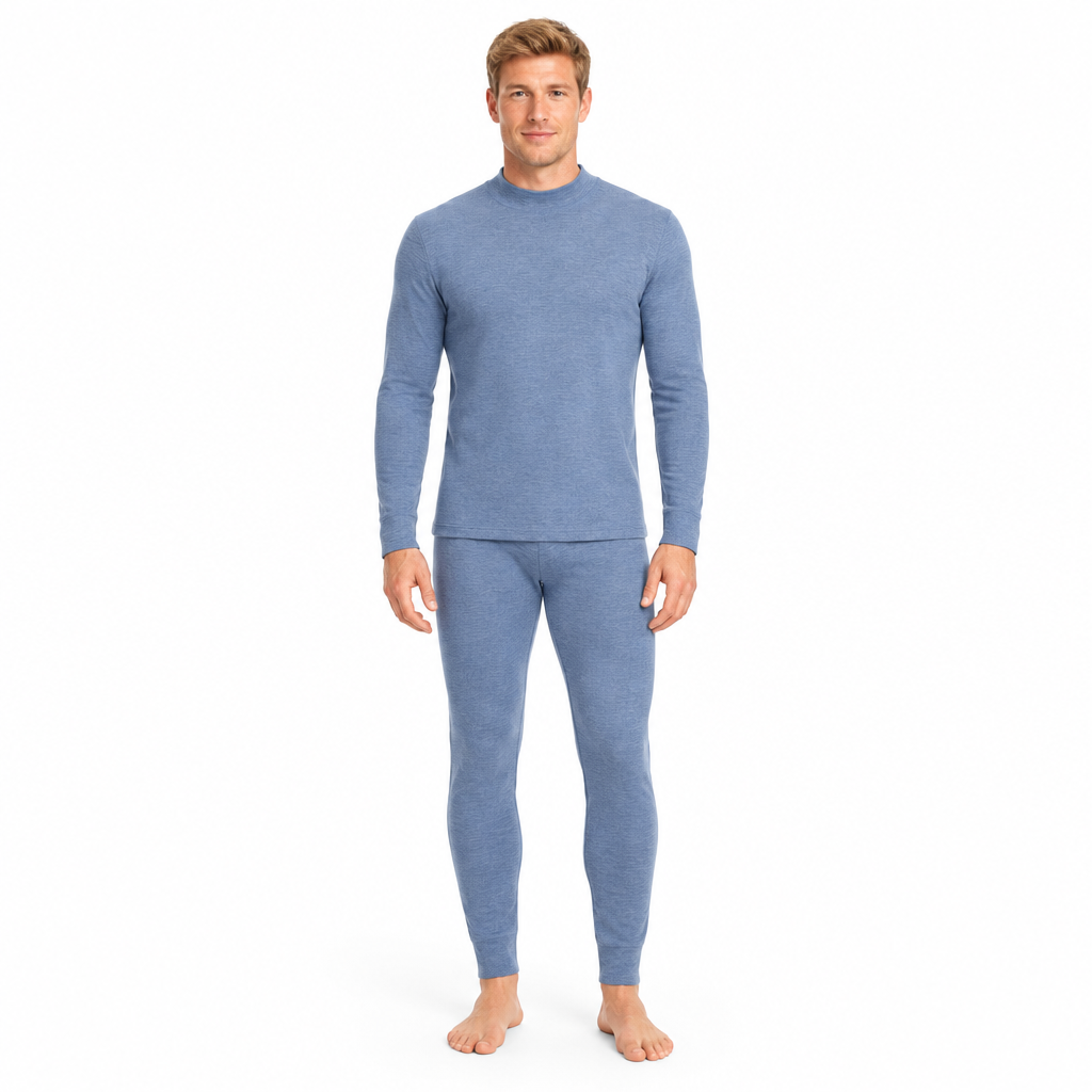 Cozy Cashmere Thermal Couples Set for Autumn & Winter Comfort