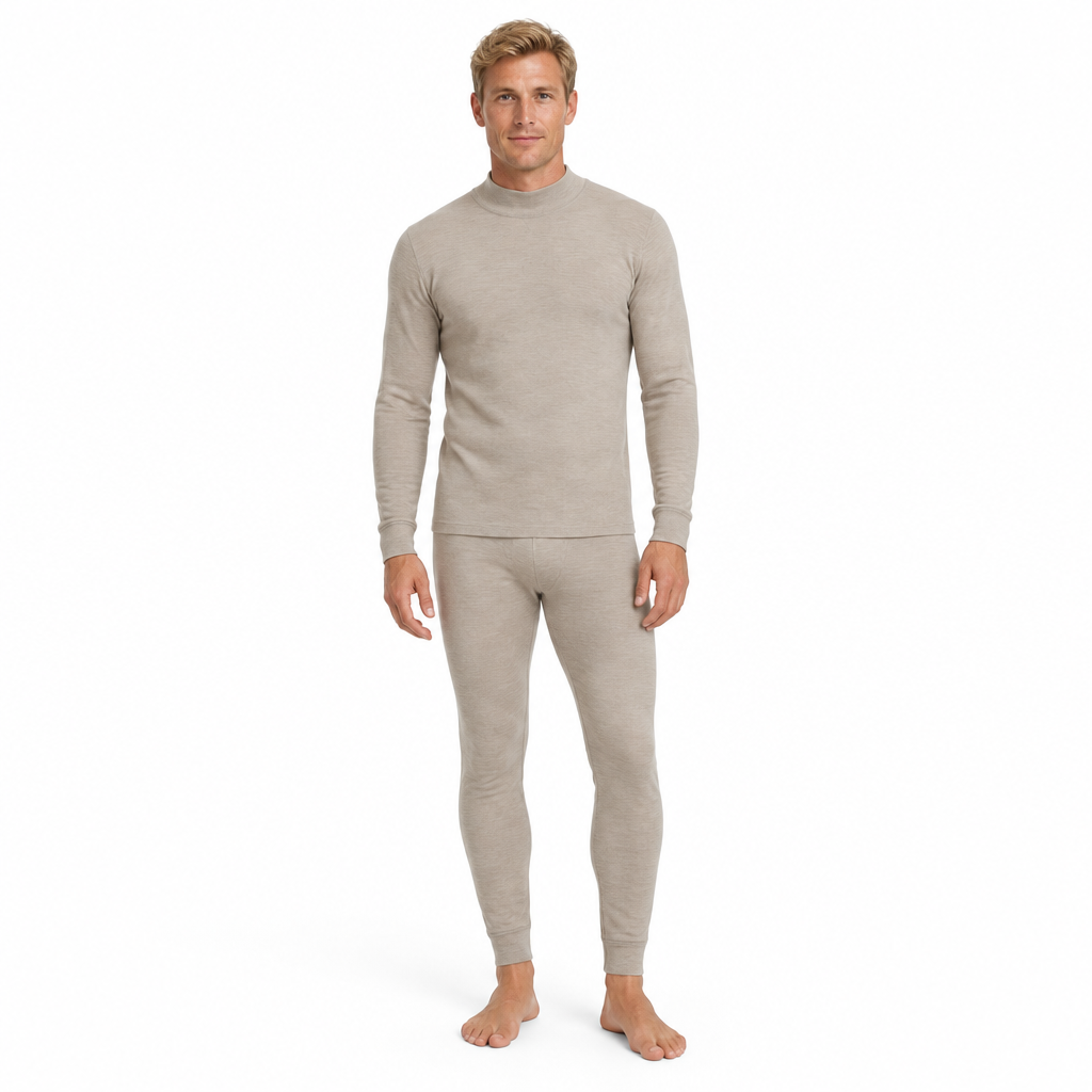 Cozy Cashmere Thermal Couples Set for Autumn & Winter Comfort