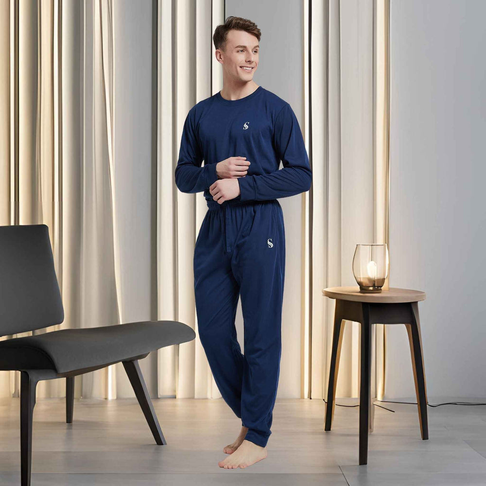 High-Quality Brushed Fabric Men's Pyjama Set.
