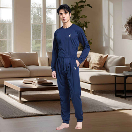 High-Quality Brushed Fabric Men's Pyjama Set.
