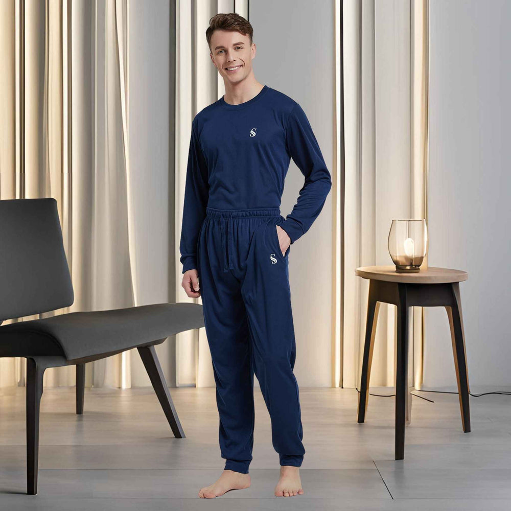 High-Quality Brushed Fabric Men's Pyjama Set.
