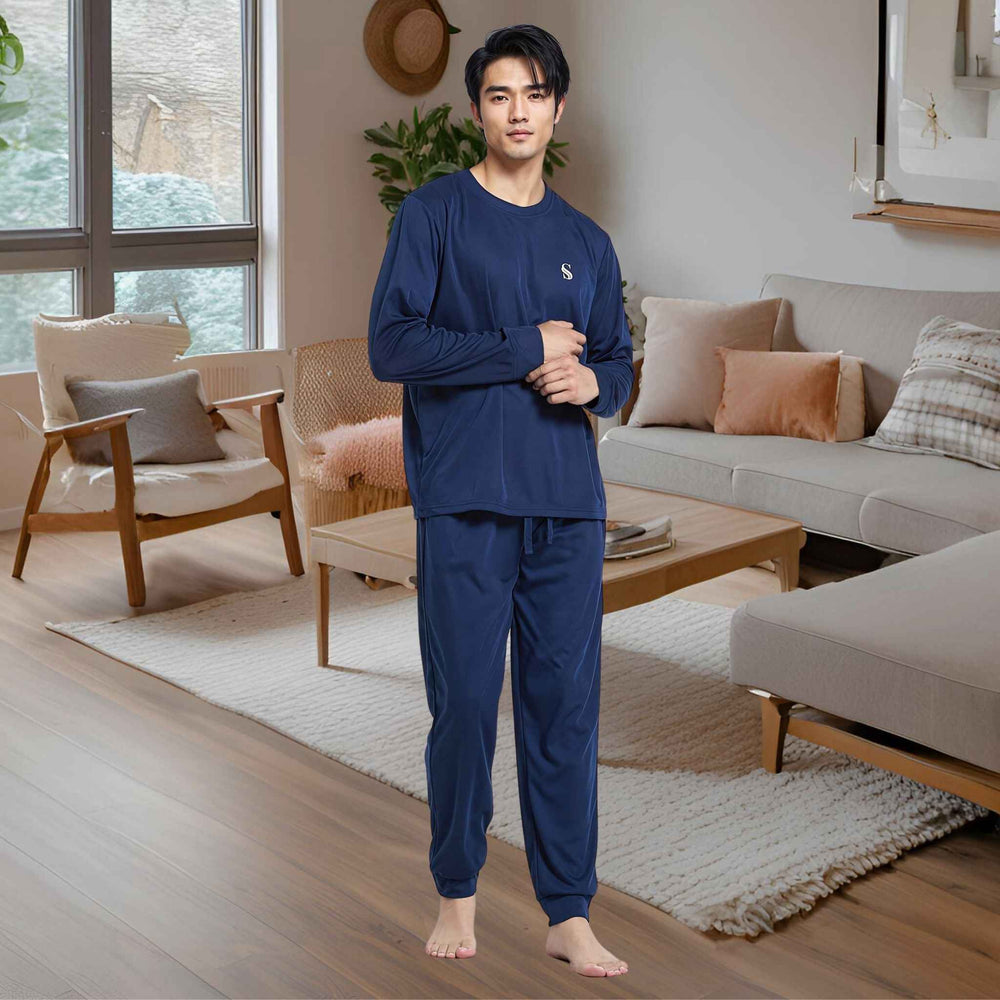 High-Quality Brushed Fabric Men's Pyjama Set.