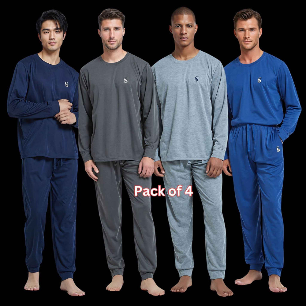 High-Quality Brushed Fabric Men's Pyjama Set.