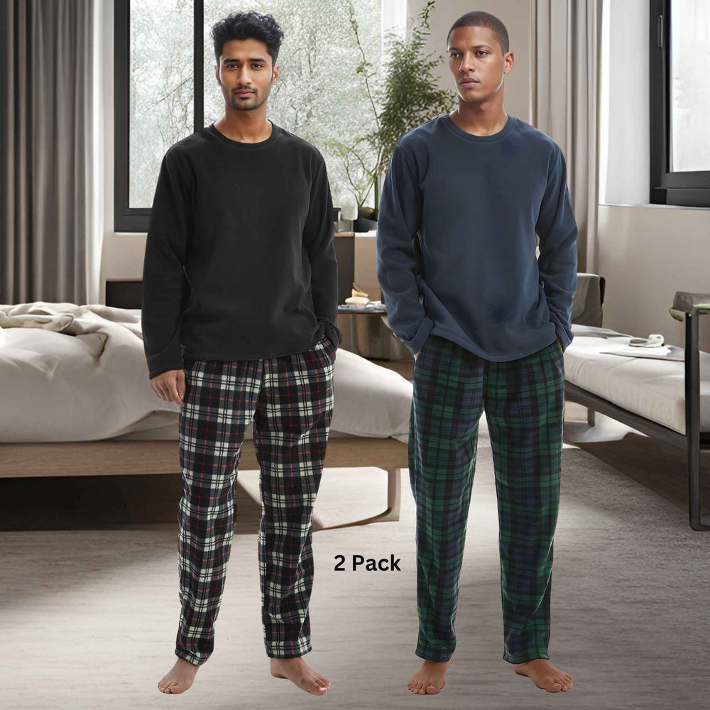 Green Long-Sleeve Fleece Pyjama Sets for Ultimate Comfort and Style