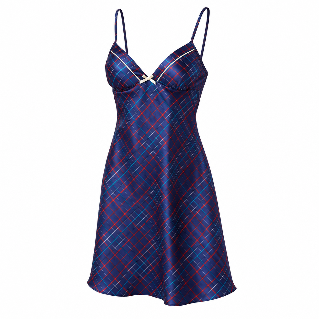 Ladies Satin Chemise Size 8 to 20 in Petit Fleur Print with Faggotting Trim