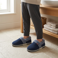 Men’s Plush Winter Slippers – Soft, Warm Indoor Shoes with Non-Slip Rubber Soles