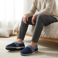 Men’s Plush Winter Slippers – Soft, Warm Indoor Shoes with Non-Slip Rubber Soles