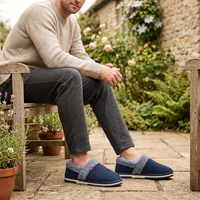 Men’s Plush Winter Slippers – Soft, Warm Indoor Shoes with Non-Slip Rubber Soles