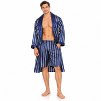 Luxurious Plus Size Men's Silk Robe Set for Ultimate Comfort