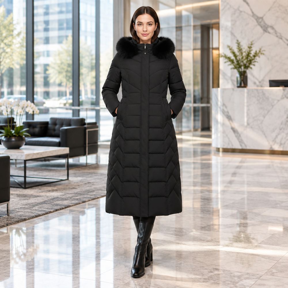 Elevate Your Style with Our Elegant Long Cotton Coat