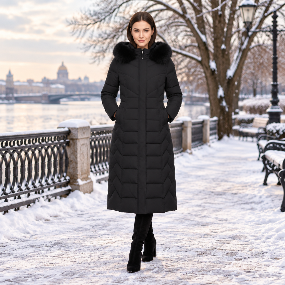 Elevate Your Style with Our Elegant Long Cotton Coat