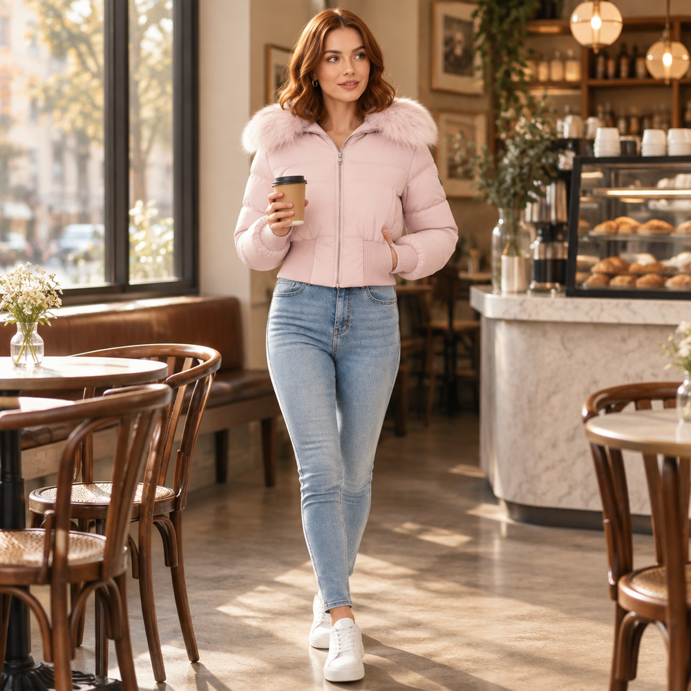 Stay Stylish and Warm with Our Womens Winter Casual Down Coat