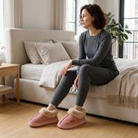 Winter Warm Plush Cotton Slippers for Cozy Comfort