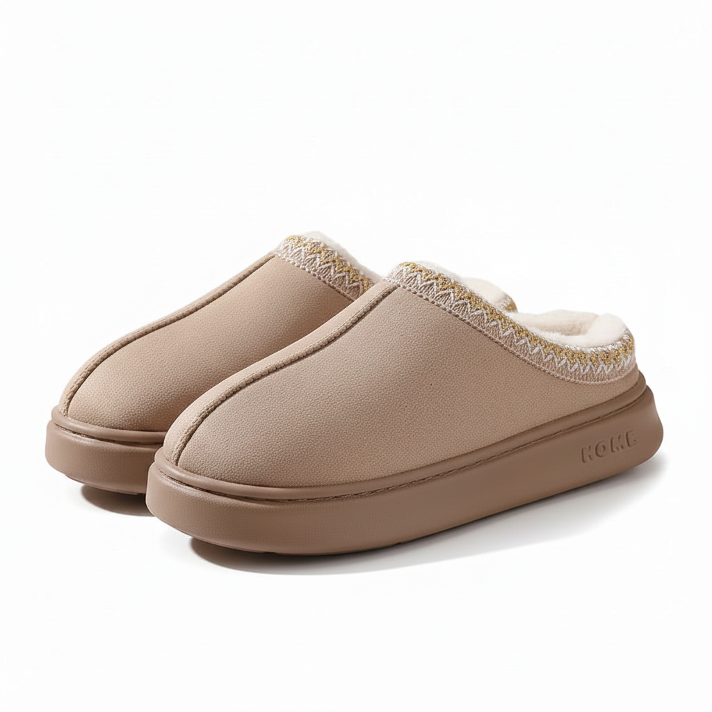 Men's Faux Suede Home Slippers - Comfortable & Stylish Indoor Footwear