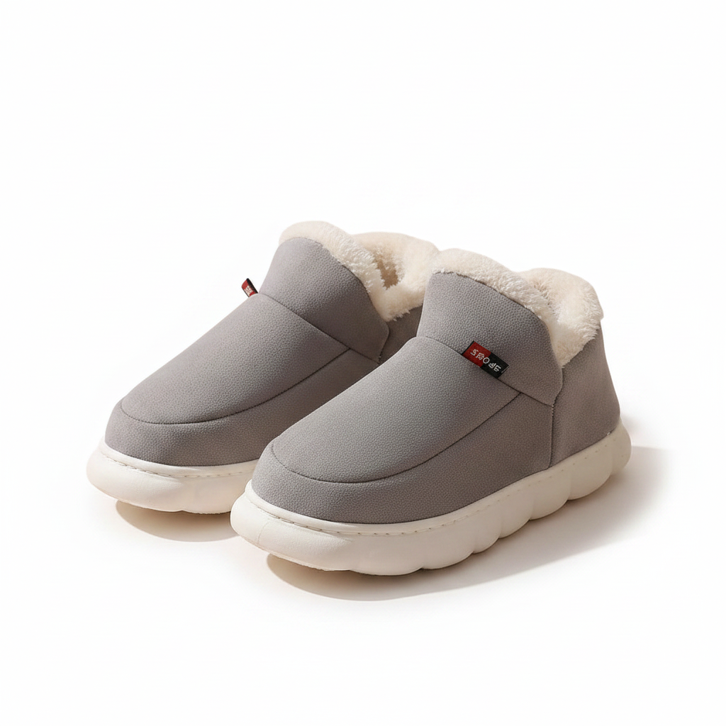 Bebealy Winter Men Slippers - Cozy and Stylish Indoor-Outdoor House Shoes